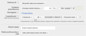 Optymalizacja konta AdWords - dostosowanie budżetu