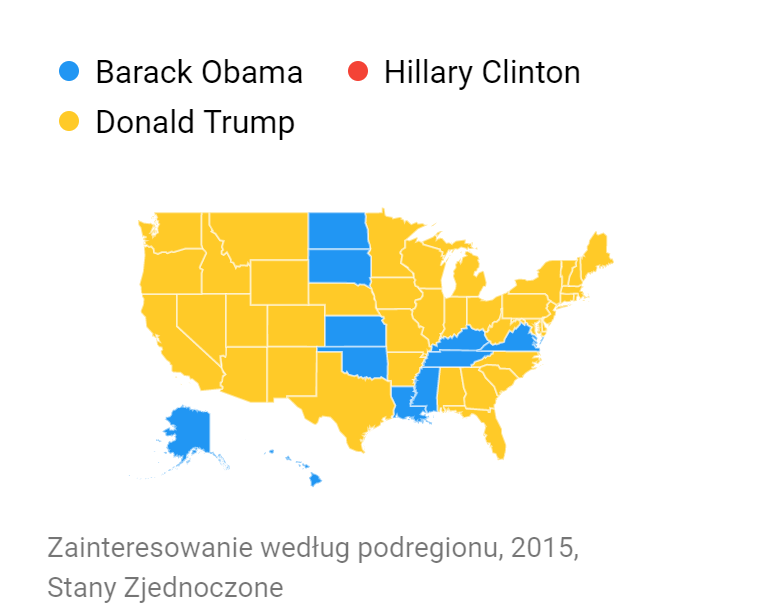 Google Trends mapa