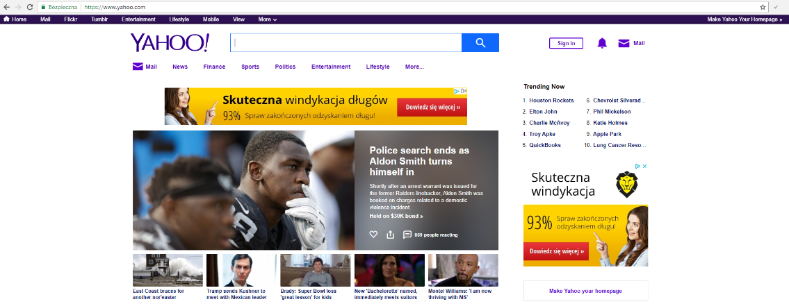 Wyszukiwarka Internetowa Yahoo