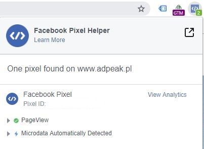 facebook pixel helper