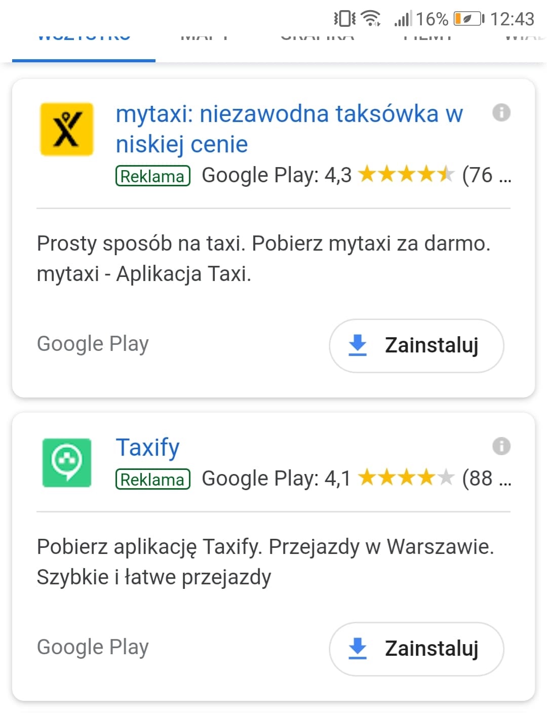 promocja aplikacji w wyszukiwarce