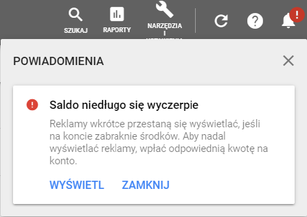 kończący się budżet