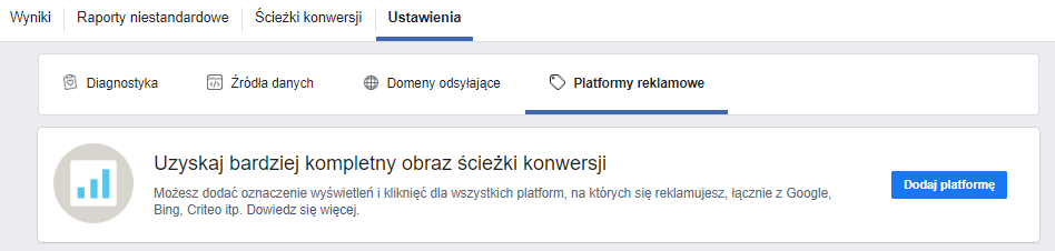 Platformy reklamowe Facebook Attribution