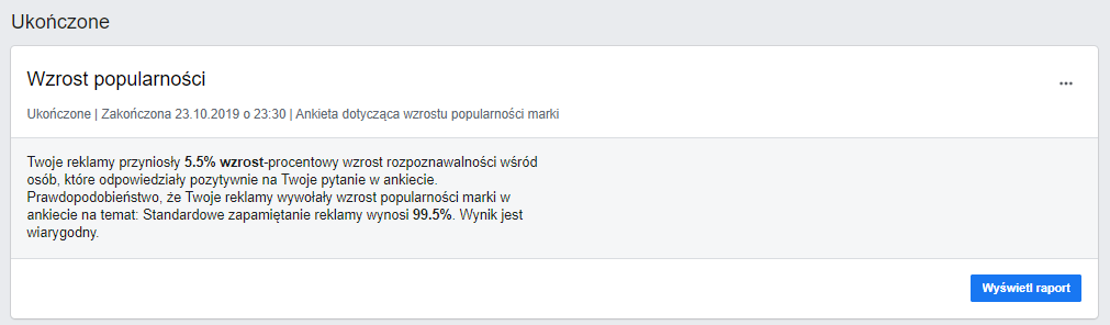 Badanie wzrostu popularności marki na Facebooku