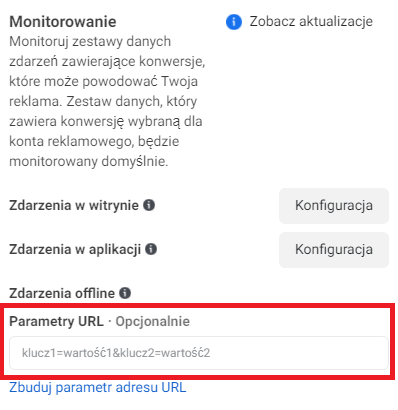 Facebook Ads - umieszczanie tagu UTM