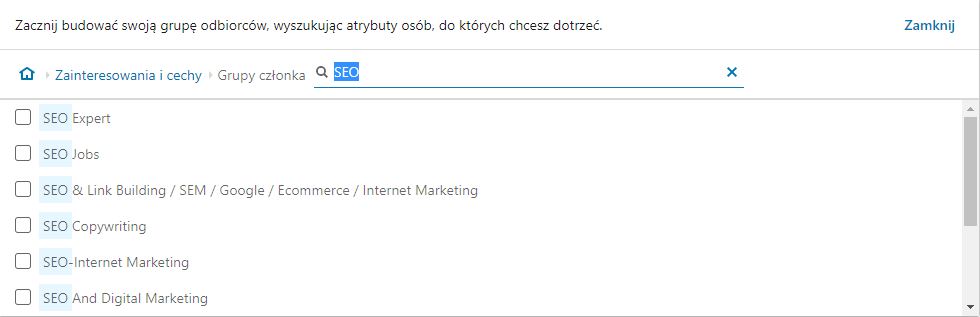 Kierowanie reklam na LinkedIn na podstawie zainteresowań użytkowników