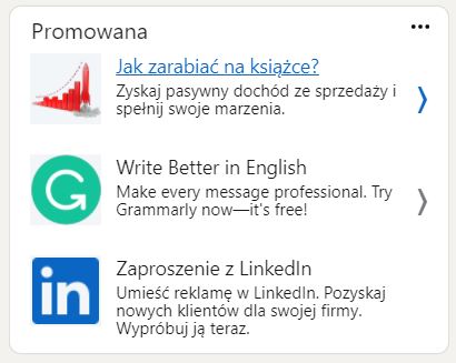 Przykład reklamy tekstowej