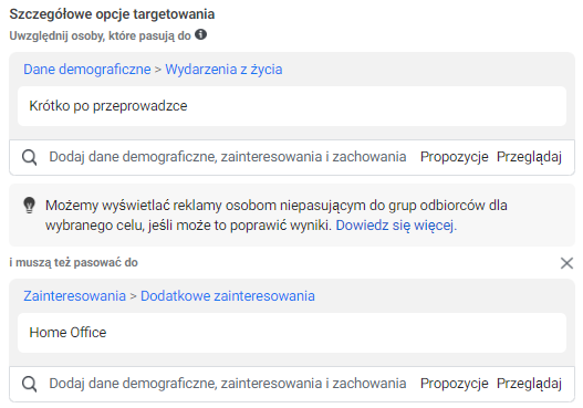 Kampanie Facebook Ads - zawężanie grup docelowych