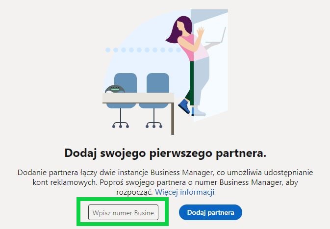 Przypisywanie partnerów biznesowych do konta Menedżera firmy LinkedIn