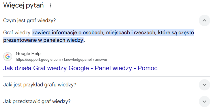 Przykład zero-click content